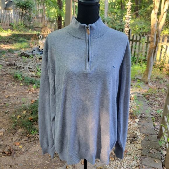 Vineyard Vines Other - Vineyard Vines Gray 1/4 Zip up Pullover Size XL